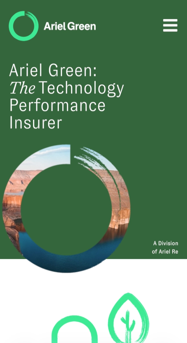 Ariel Green The Clean Energy Technology Performance Insurer mobile